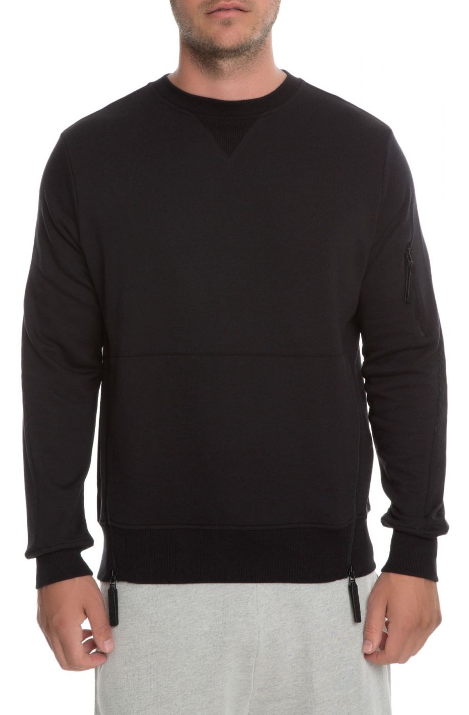 The Jet Set Crewneck in Black